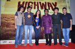 Imtiaz Ali, Randeep Hooda, Alia Bhatt, A R Rahman, Sajid Nadiadwala, Bhushan Kumar at the First look launch of Highway in PVR, Mumbai on 16th Dec 2013